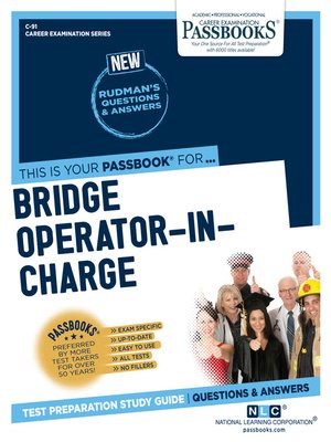 cover image of Bridge Operator-In-Charge